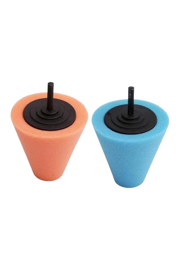 2PCs 2pcs Car Hub Polishing Sponge Grinding Head Metal Plastic Grinding Conical Sponge Polishing Spo