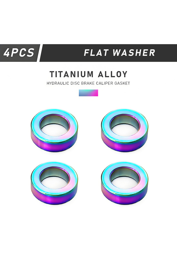 FW Rainbow KRSEC 4Pcs/box MTB Bike Hydraulic Disc Brake Caliper Concave and Convex Washer Spacer Bic