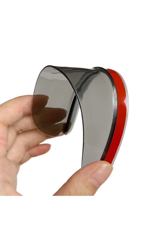 Transparent black 2Pcs Universal Car Rearview Mirror Rain Cover Carbon Fiber Side Mirror Protector W