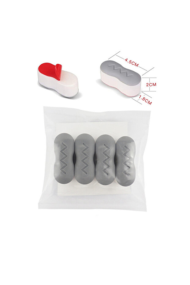 Arc shaped 4PCS Universal Toilet Seat Protector Pads - Non-Slip Strong Adhesive Cushioned for Bidet,