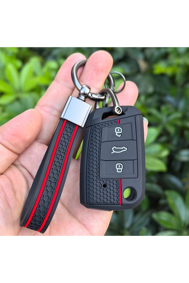 With Keychain For VW golf 7 GTI POLO T-Cross T-Roc touran Tiguan Skoda Octavia Rapid kodiaq Fabia Se
