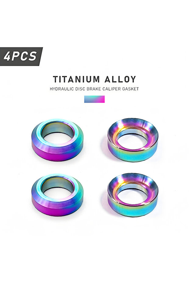 CCS Rainbow KRSEC 4Pcs/box MTB Bike Hydraulic Disc Brake Caliper Concave and Convex Washer Spacer Bi