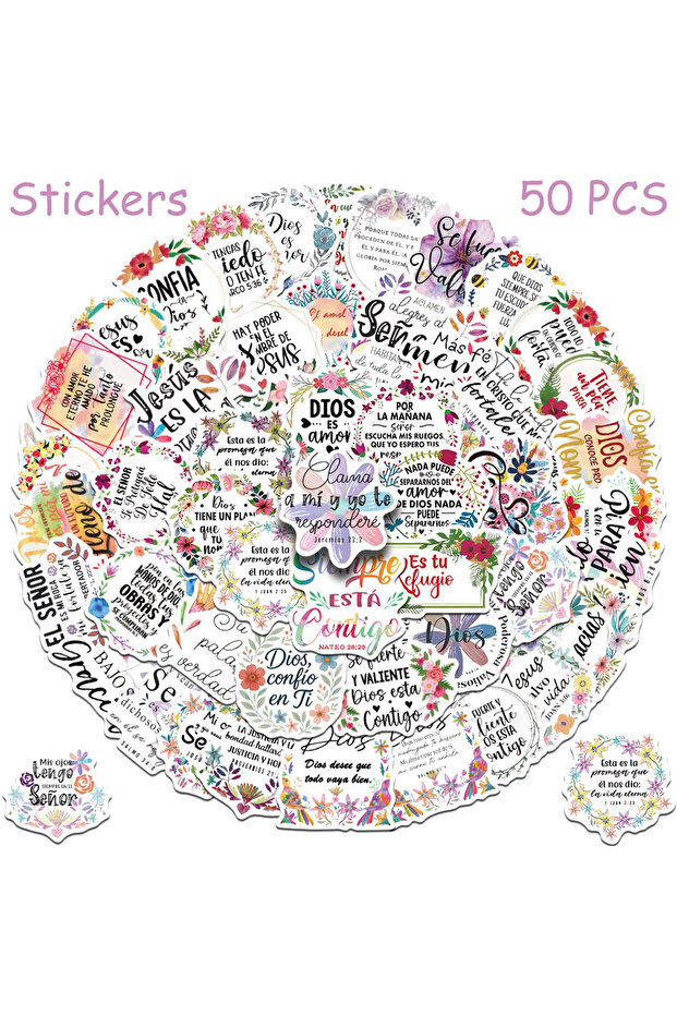 50pcs 50pcs Spanish Motivational Quotes Stickers Decals For Phone Scrapbook Skateboard Helmet DIY Ae