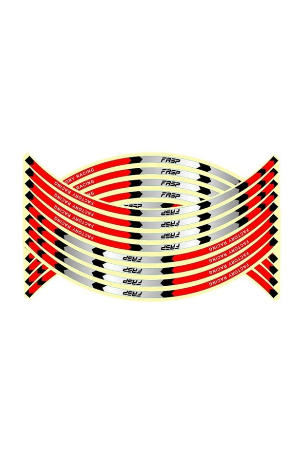 FL016 16Pcs 17"18" Strips Motorcycle Wheel Stickers Car Reflective Rim Tape Motorbike Bicycle Auto D