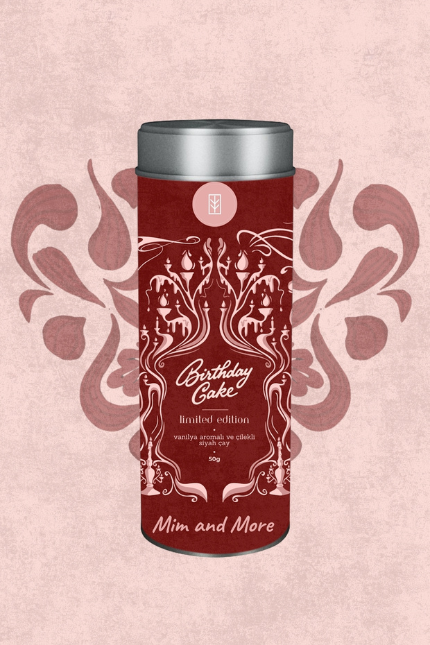 Birthday Cake Tea - Strawberry and Vanilla Black Tea 50 Gr