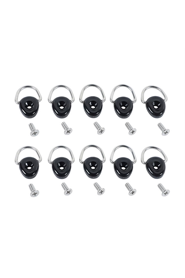 10pcs Tie Down Anchors D-Ring Buckle for Suzuki Jimny JB64 JB74 2019-2026 Trunk Fixed Screw Trailer
