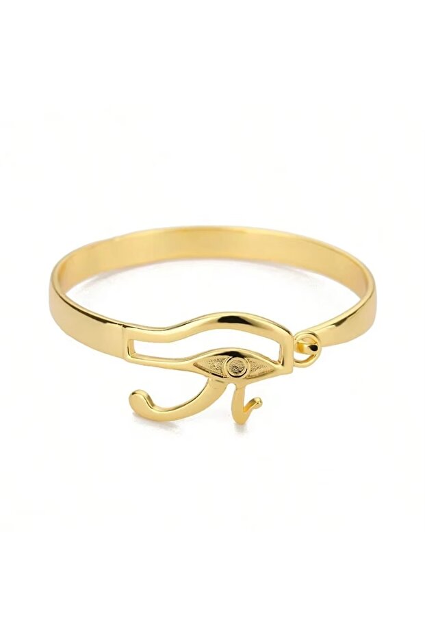 3 316L Stainless Steel Egyptian Cuff Bracelet for Women Evil Eye Ankh Cross Queen Bracelet Bangles V