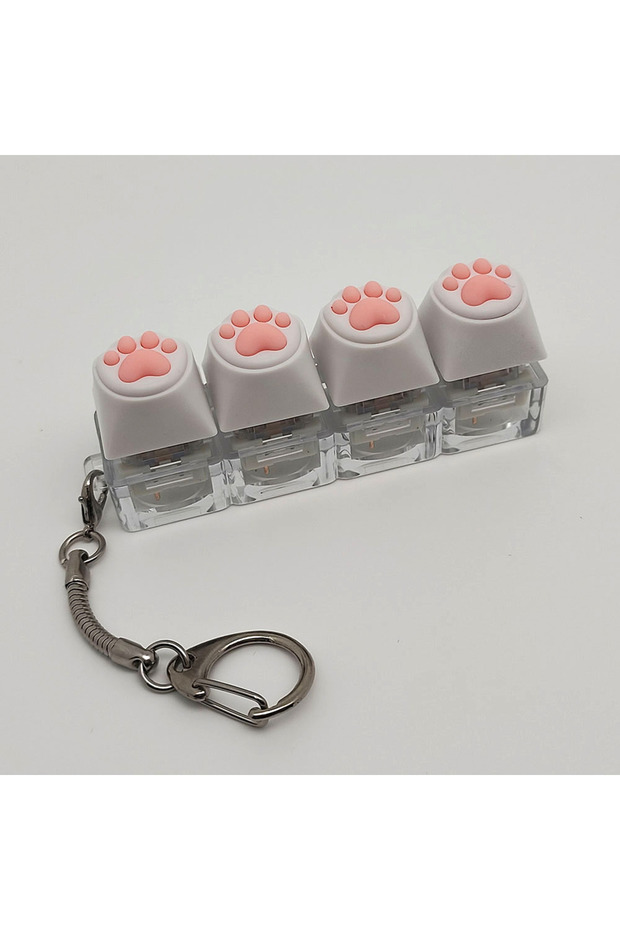 C 4keys MZYSK Silicone Soft Cat Claws Keychain Key Ring Pendant Mobile Phone Backpack Pendant Deskto