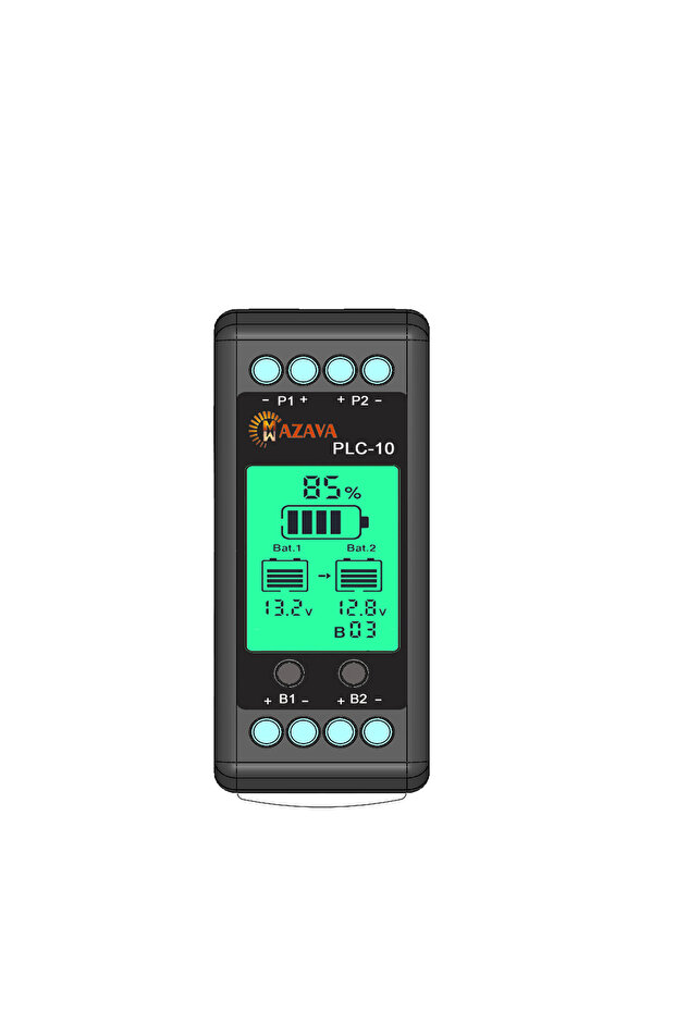 PLC-10 MAZAVA PLC-10 HX02 Battery Balancer 2S 4S 12V 24V 36V 48V 96A ctive LCD Lead Acid Li li-ion