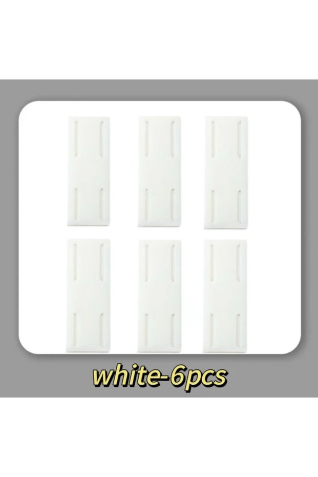 6pcs Self-Adhesive Desktop Socket Fixer Cable Organizer Wall Hanging Power Strip Holder Fixator Plug