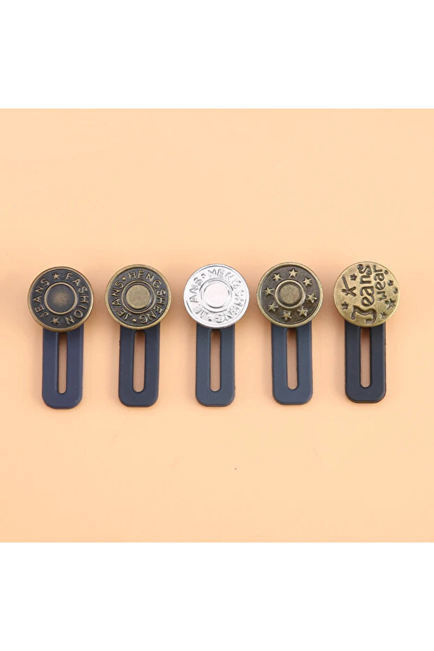 5pcs 5/10pcs Metal Button Extender Perfect To Any Jeans Pants Free Sewing Retractable Jeans Waist Bu