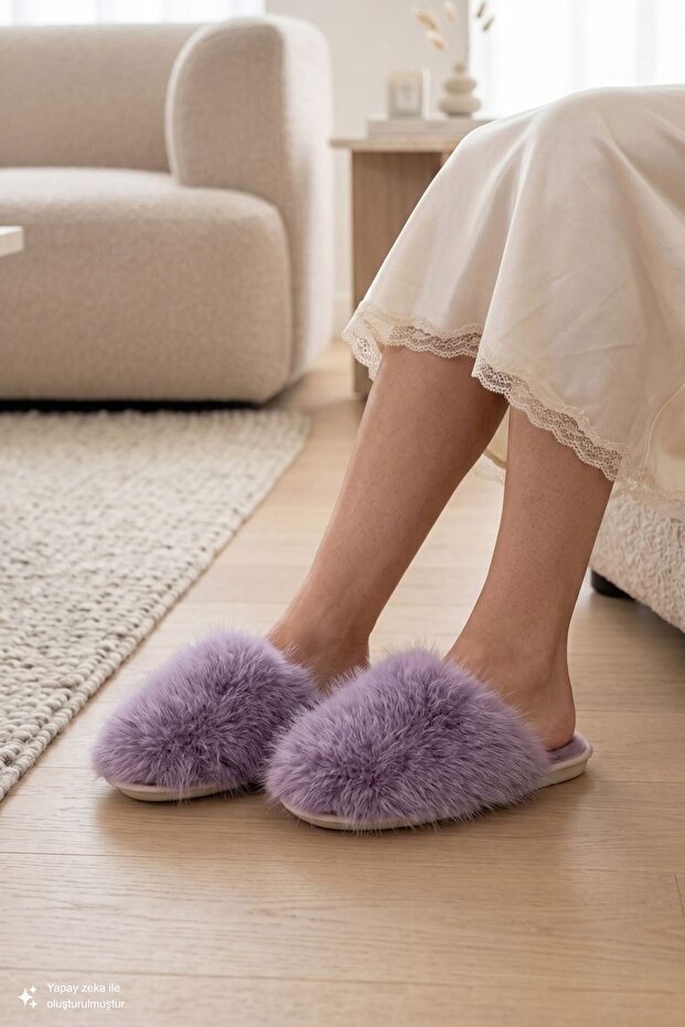 Ella Plush Women's House Slippers Lilac 37/41