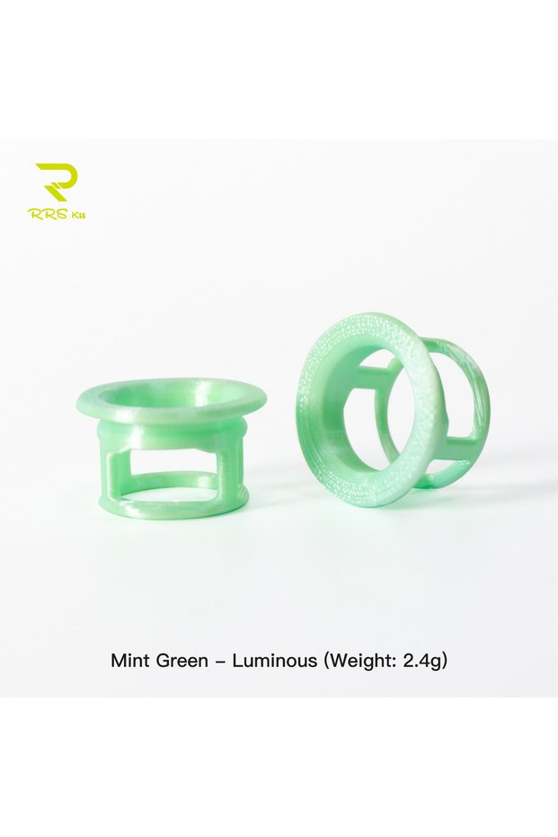 MintGreen Luminous Rrskit Bicycle Lightweight 3D Printed Ultra-Light Bar End Plugs Road Bike Handleb