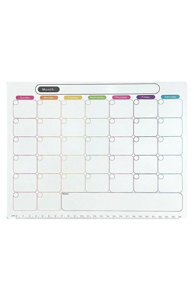 MULTI A refrigerator magnet ,monthly and weekly planner, magnetic calendar sticker, soft magnetic no