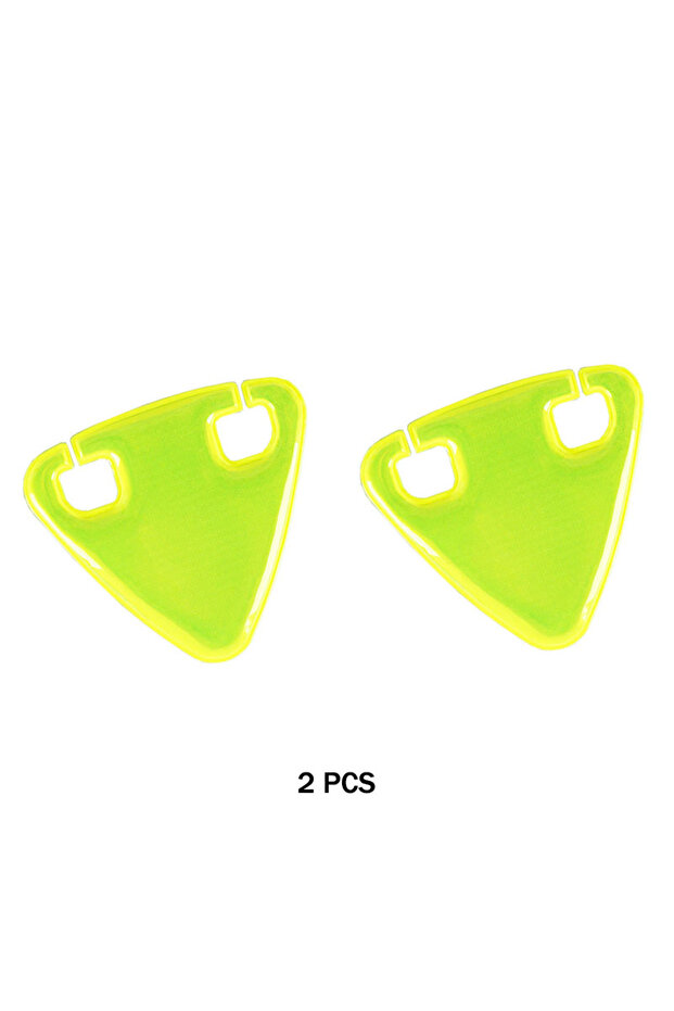 2PC Green DOMEN Bicycle Reflector Road Bicycle Hanging Reflector Ultralight TPU MTB Reflective Trian