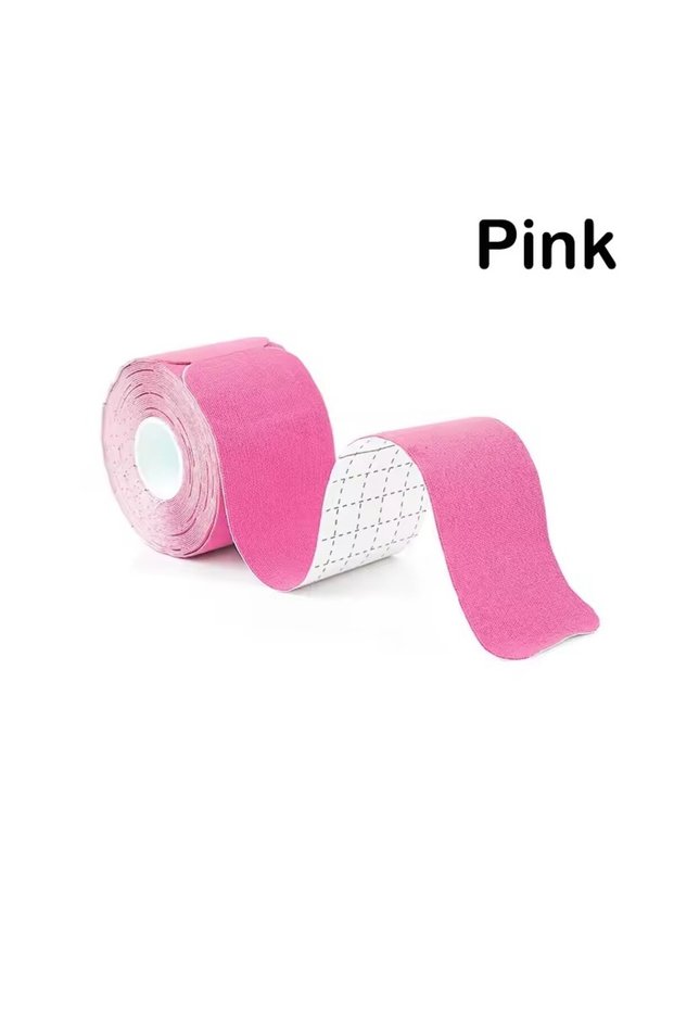 5cmX5m Pink Elastic Kinesiology Sports Tape Athletic Strapping Gym Tennis Fitness Running Bandage Kn