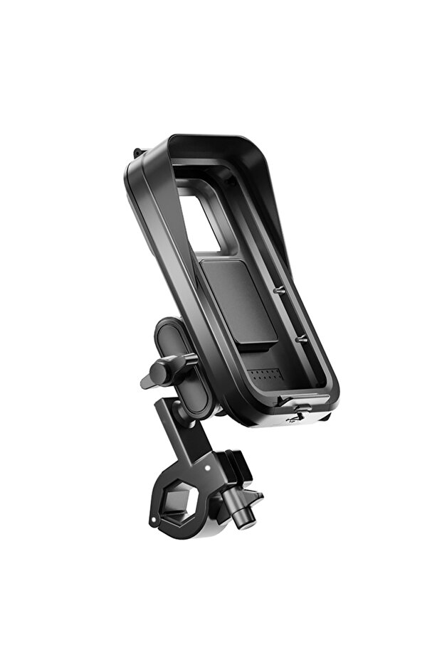 black Bicycle Motorcycle Cell Phone Waterproof Anti-fog Cell Phone Holder (Single Tube, Suitable for