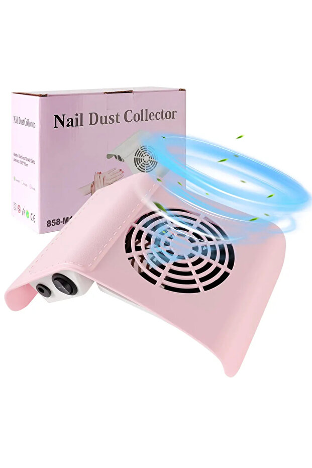 US pink Professional Nail Dust Collector Vacuum - Low Noise Manicure Dust Extractor with Strong Suct