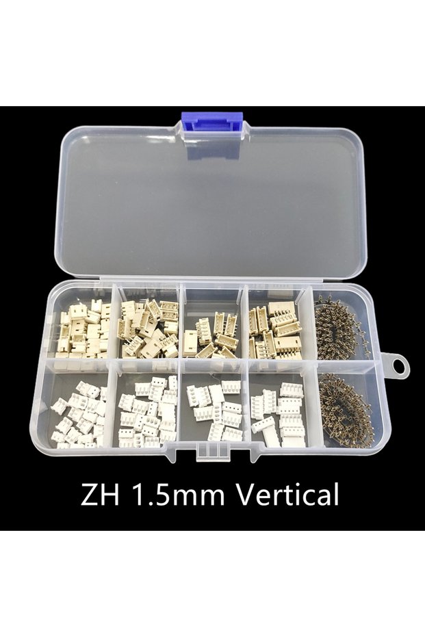 ZH 1.5mm Vertical 1 Box JST Connector Assortment Kit - SH1.0/ZH1.5/PH2.0/XH2.54 2-5Pin Male/Female S