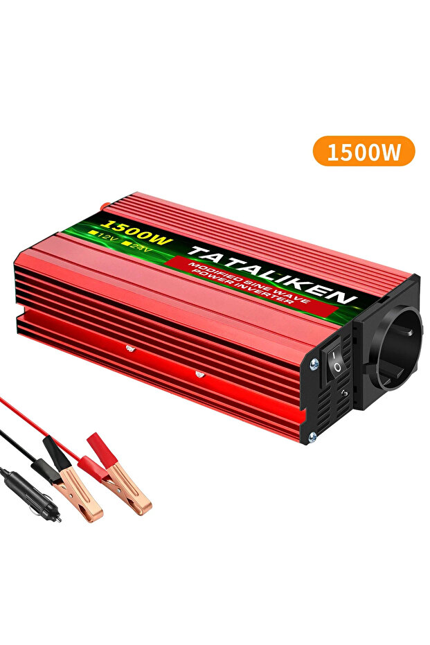 12V1500W50HZ EU 600W 1500W 2500W 3000W Modified Sine Wave Inverter 12V DC to AC 220V with voltage di