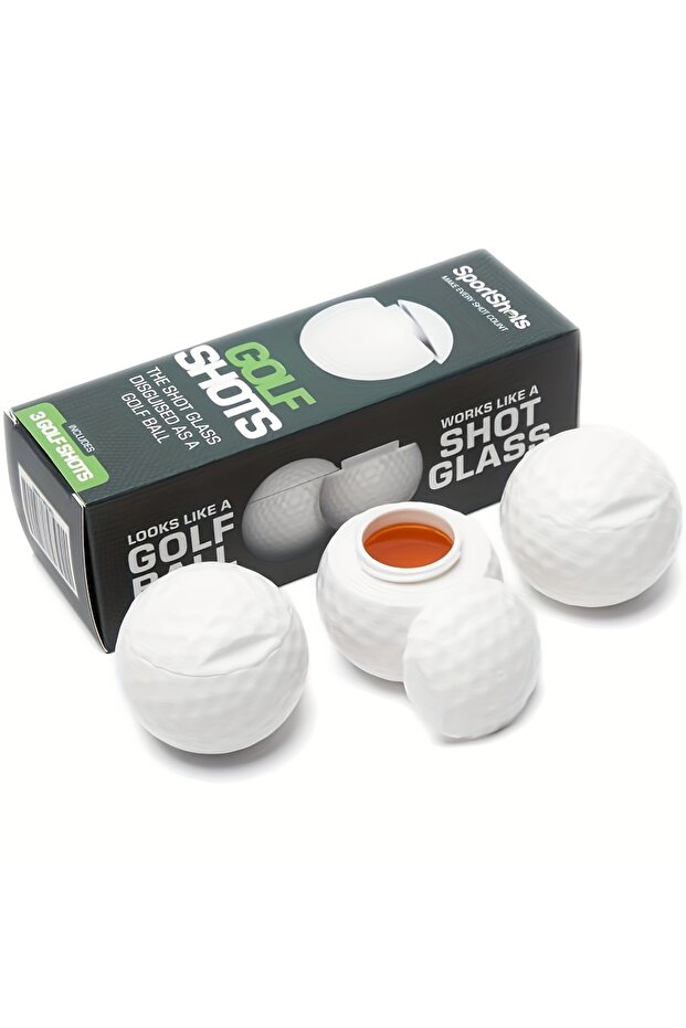 3pcs 1/3pcs Novelty Golf Ball Drinking Glass, for Whiskey or Cocktails, Fun & Practical Gift for Gol