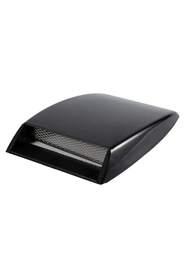 Black Universal Car Decorative Air Flow Intake Scoop ABS Grille Mesh Bonnet Vent Cover Hood Sticker