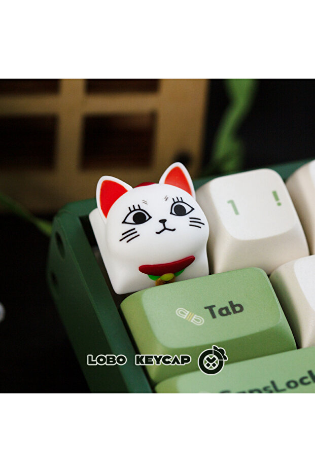 Turbo Granny Lobo Keycap Dan Da Dan Turbo Granny Cat Anime Character Merchandise Keyboard Accessorie
