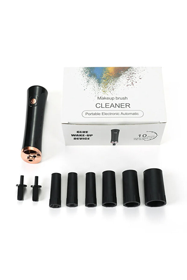 Black Electric Eyelash Glue Shaker for Nail Polish Tattoo Ink Pigment Liquid Shaking Machine with 2p