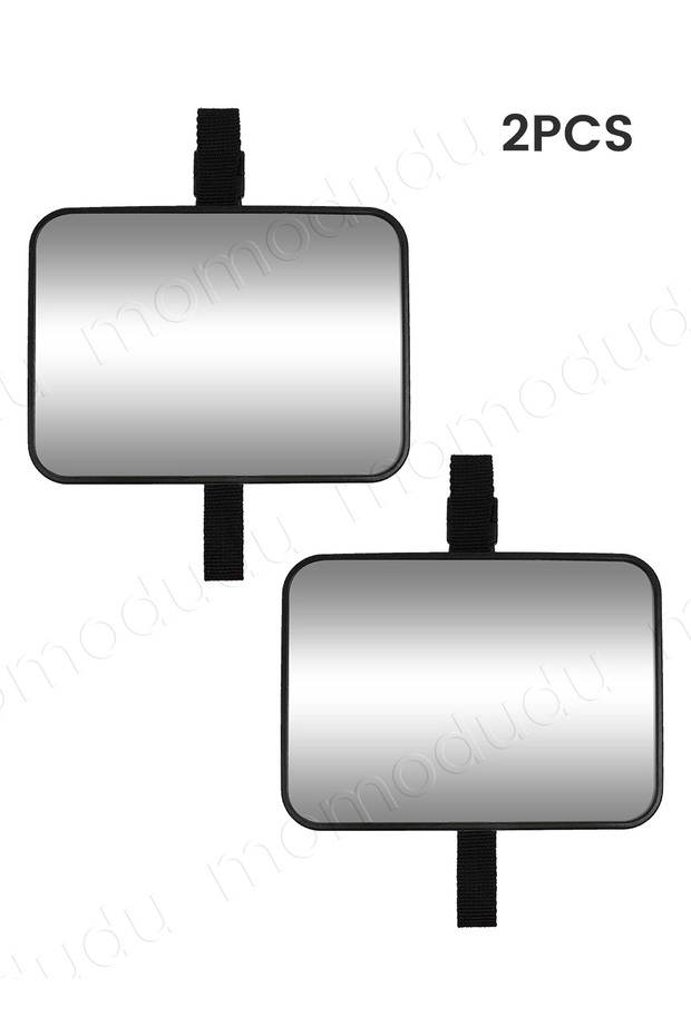 BLACK 2PCS Car Mirrors for Baby Car Seat Shatterproof Mirrors Adjustable Rear-Facing Mirror for of T