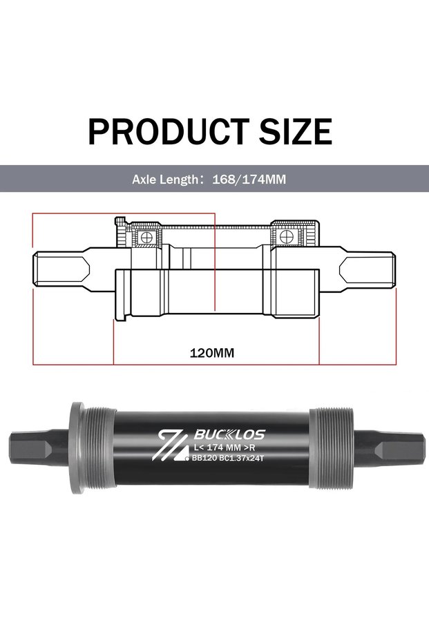 120x174mm Bicycle Bottom Bracket Road Mountain Bike Square Crank BB BB68 BB80 BB90 B