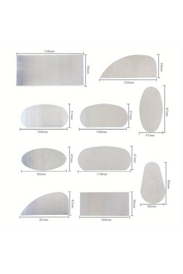 10 pcs 10pcs Clay Sculpture Pottery Molding Ceramics Sharp Stainless Steel Sculpting Tools Scraper