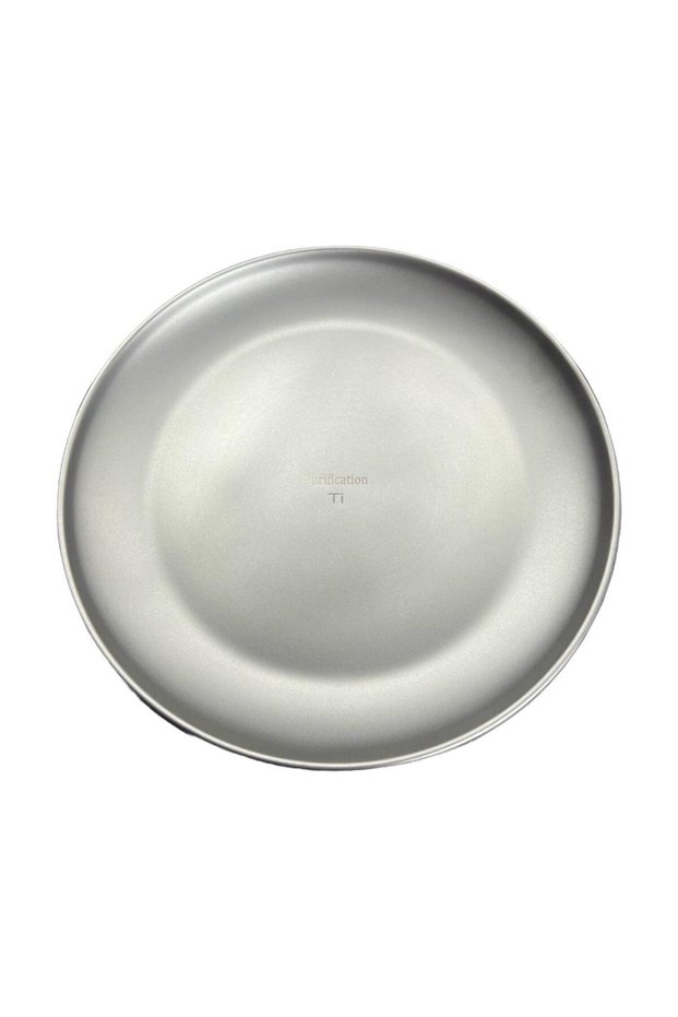 20cm 20CM Titanium Camping Plate Multi-Purpose Camping Plate For Barbecue Home Titanium Dinnerware R