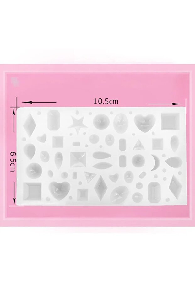 1pcs 1PCS DIY mirror jewelry crystal Epoxy resin mold love geometry moon variety gemstone pendant mo