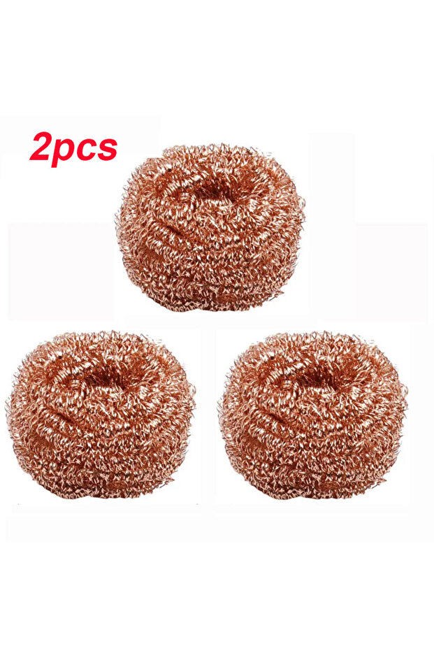 3Pcs Sponger Brass Solder Tip Cleaner Sponges Balls Copper Wire Scrubbers for Soldering Iron Tips Ea