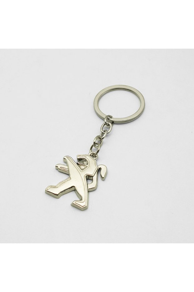 PEUGEOT 1PCS Peugeot Car Keychains Pendant Leather Metal Auto Keyrings Holder Decor Acceccories For