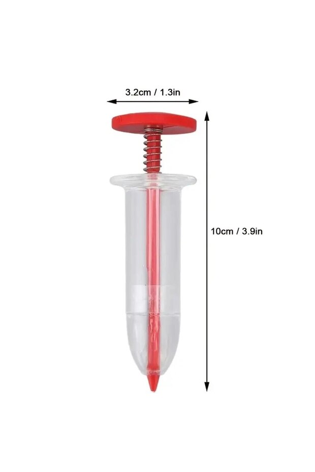 10x3. 3cm 1pc G1021B 1pc Garden Seeds Dispenser,Mini Handheld Flower Grass SyringeSeeder Garden Seed