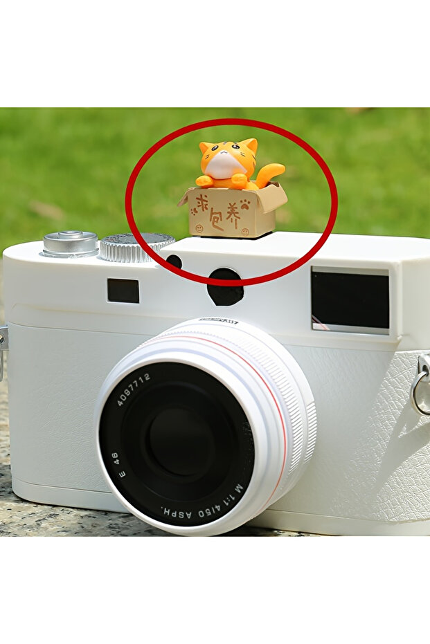YELLOW Cute Cat Hot Shoe Cover Dust Plug Universal DSLR/Mirrorless Camera Accessories(No Battery)