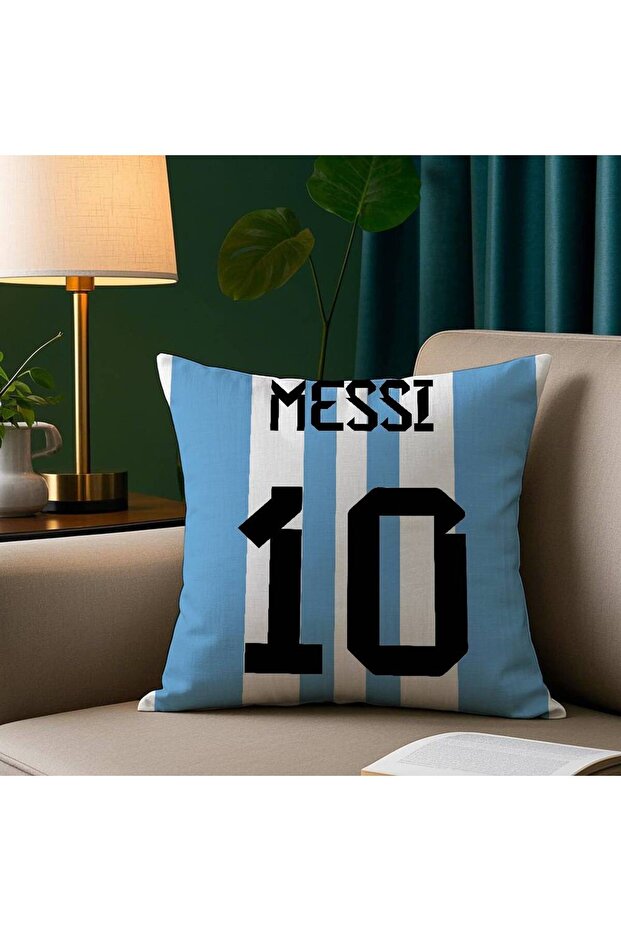 z4 30x30cm Footballer M-M-MessiS Pillow Case Short Plush Print Cushion Cover Square Throw Pillow Cov