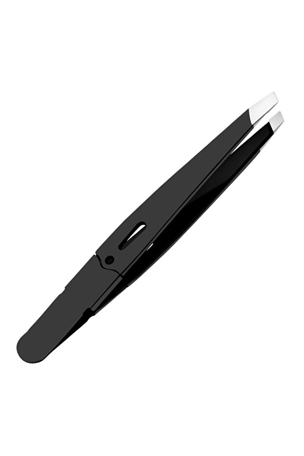 black MR.GREEN Eyebrow Tweezer Colorful Hair Beauty Fine Hairs Puller Stainless Steel Slanted Eye B