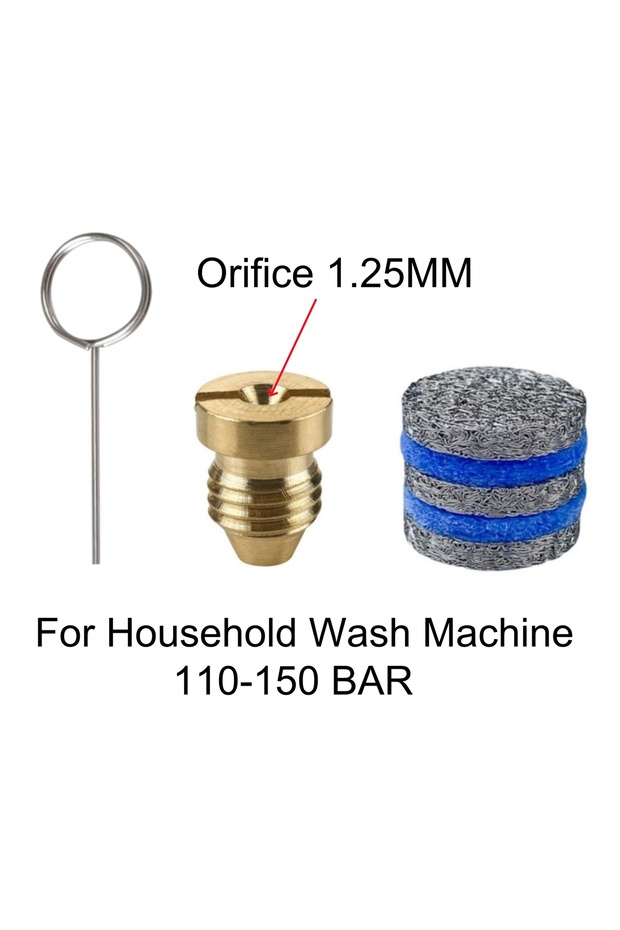 1.25mm 1.0-14MM Foam Cannon Orifice Nozzle Tips With Foam Maker Mesh Filter High Pressure Foam Wash