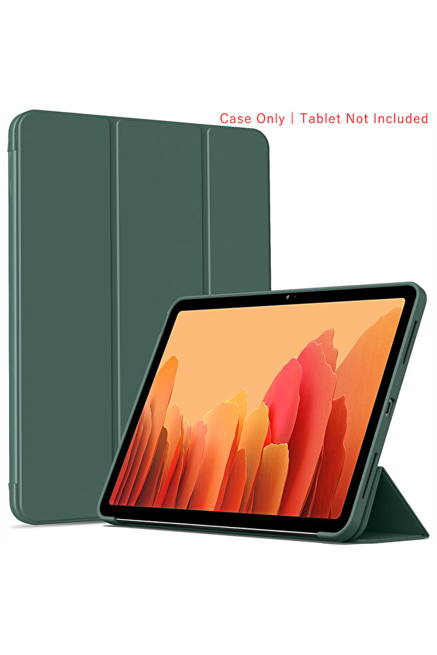 Galaxy Tab A7 10.4 YT Dark Green Tri-fold Flip Case For Samsung Galaxy Tab A7 10.4'' 2020/2022 SM-T5