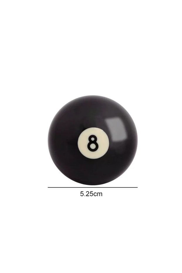 52.5mm black 1pc Billiard Cue Ball 52.5/57.2 Mm Standard Regular Black 8 Ball Snooker Training Repla