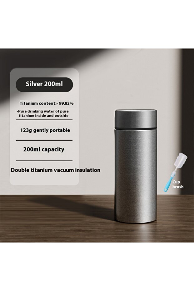 200-600ml 200ML cup brush Gianxi Pure Titanium Insulated Cup Men'S And Women'S High-End Water Cup Po