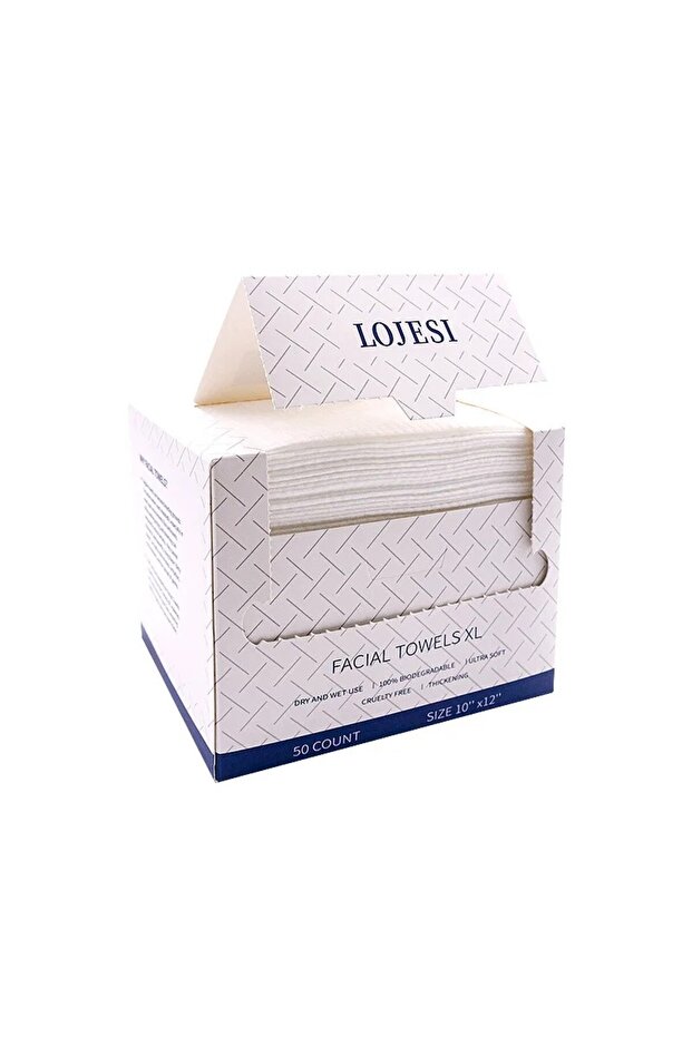 25x30cm 50pcs Disposable Face Towels 10"×12" Makeup Remover and Clean Soft and Thick Dry Wipes Facia