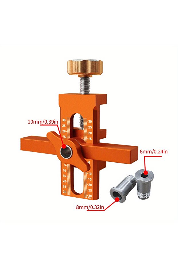 1Pc Mounting Jig Kit A 2 in 1 Cabinet Door Installation Positioner, 6/8/10mm Rebounder Punched Mount