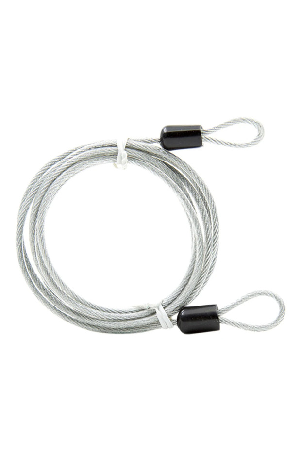 Silver 2m Coated Steel Wire Ropes, Can Be Used with Combination Locks, Anti-Theft Cable Locks, Suita