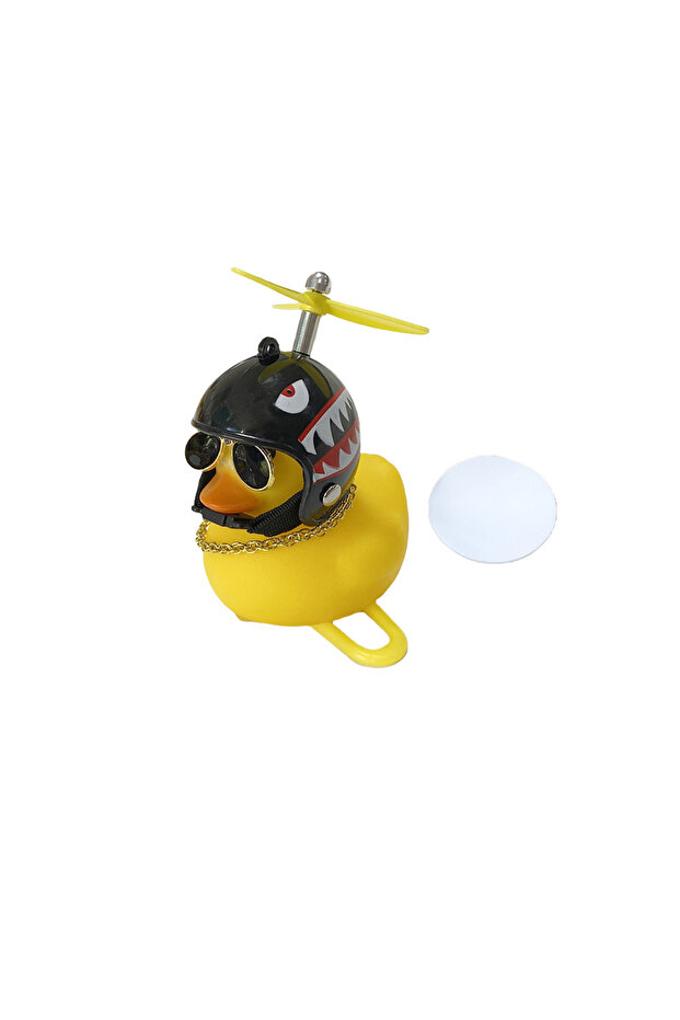 M02 Rubber Broken Wind Duck Bike Motorcycle Car Ornaments Yellow Duck Car Dashboard Decoration with
