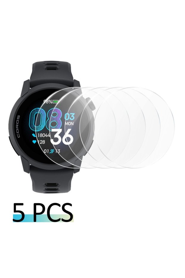 For Pace 2 5PCS 2.5D HD Clear Glass for Coros Pace 2 4 3 PRO Smartwatch 9H Ultra-Thin Durable Temper