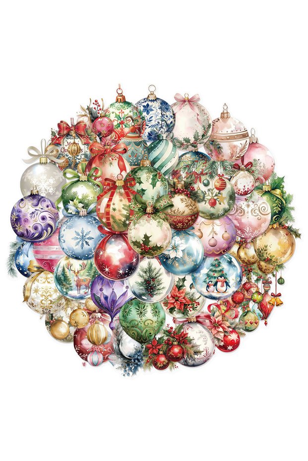 50PCS 50PCS Christmas Bell Decoration PET Graffiti Stickers Luggage Speaker Skateboard Water Cup Dec