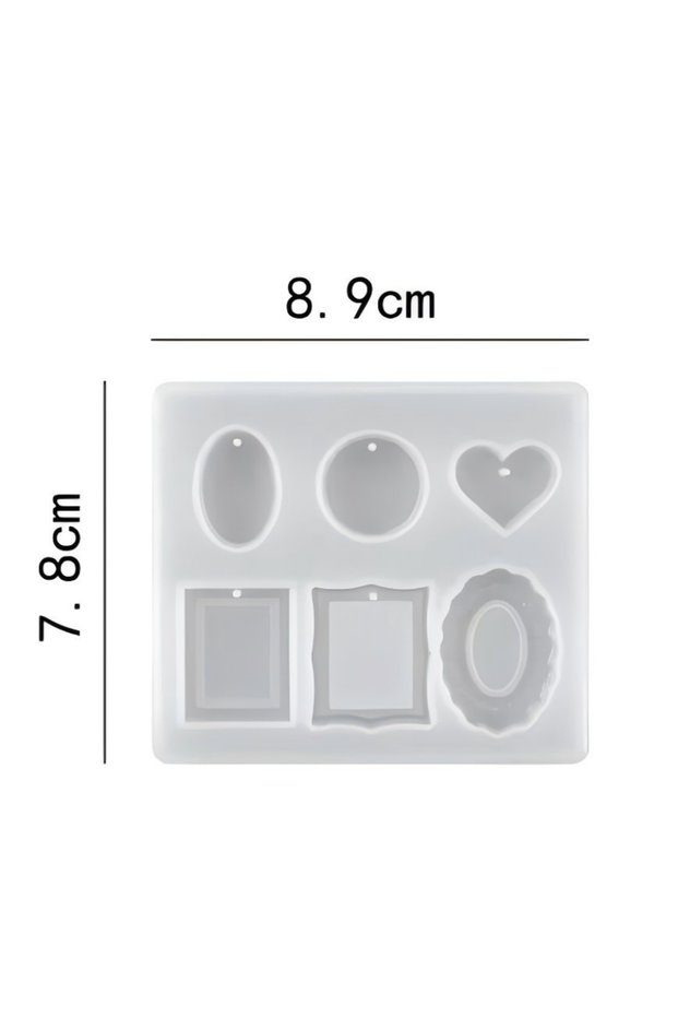 12 Earring Pendant Silicone Mold Epoxy Resin Jewelry Making Molds Heart Leaves Moon DIY Charms Penda